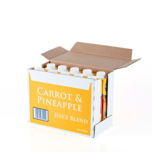 Rugani 100% Carrot and Pineapple Juice 750ml Open Box Pack shot