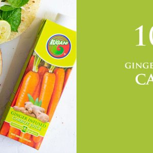 Rugani 100% Ginger Infused Carrot juice banner
