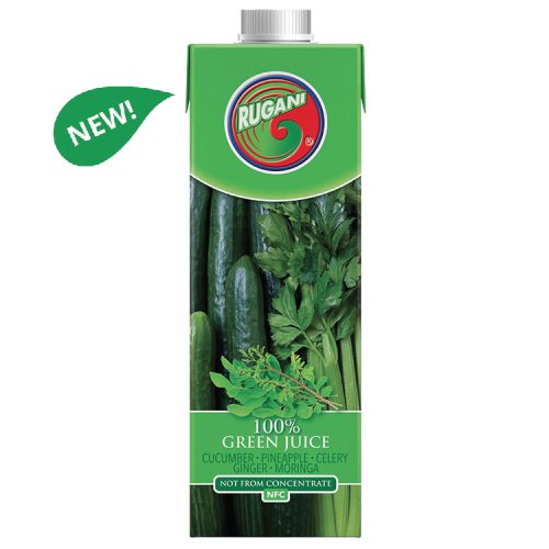 New Rugani 100% Green Juice 750ml pack shot