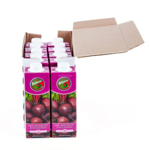 Rugani 100% Beetroot Juice 750ml Front Open Box Pack shot