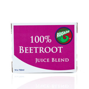 Rugani 100% Beetroot Juice 750ml side Box Pack shot