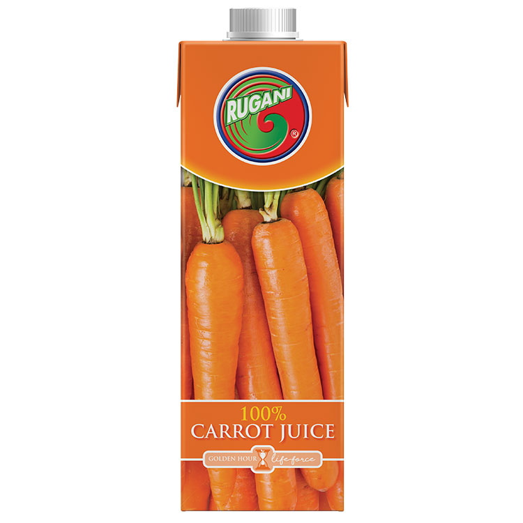 Rugani 100% Carrot Juice 750ml Pack shot