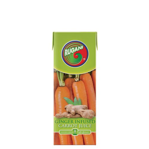 Rugani 100% Ginter Infused Carrot Juice 330ml Pack shot