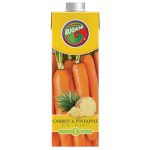 Rugani 100% Carrot and Pineapple Juice 750ml Pack shot