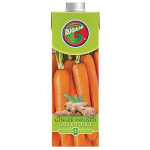 Rugani 100% Ginger Infused Carrot Juice 750ml Pack shot