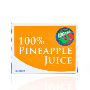 Rugani 100% Queen Pineapple Juice 750ml Box Side Pack shot